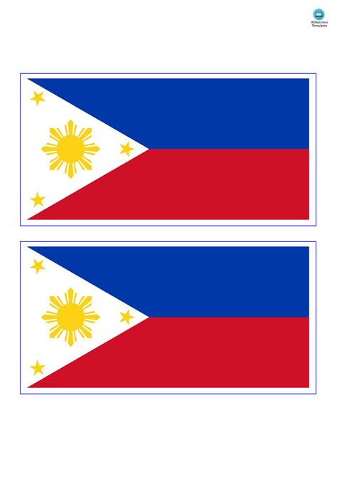 Printable Philippine Flag